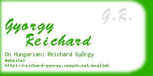gyorgy reichard business card